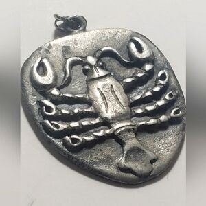 Vintage Cancer Pewter Necklace Pendant (3 For $20 SALE)